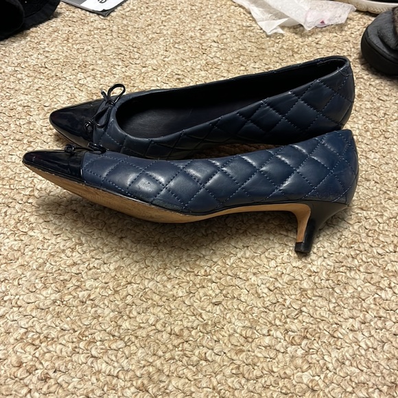 FS/NY navy kitten heels - Picture 3 of 5